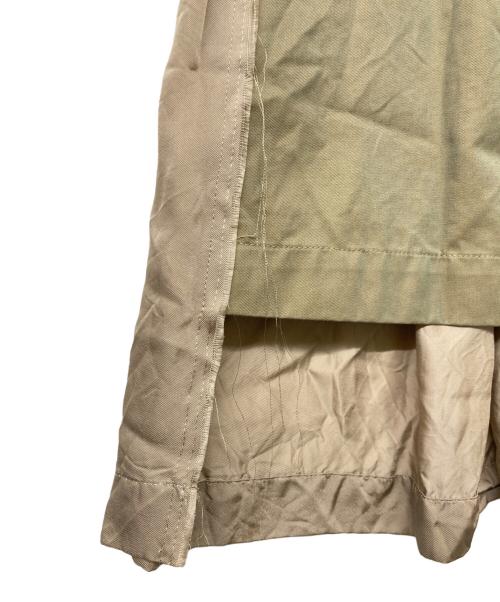 tricot COMME des GARCONS（トリココムデギャルソン）tricot COMME des GARCONS (トリココムデギャルソン) ドッキングプリーツスカート ベージュ サイズ:Mの古着・服飾アイテム