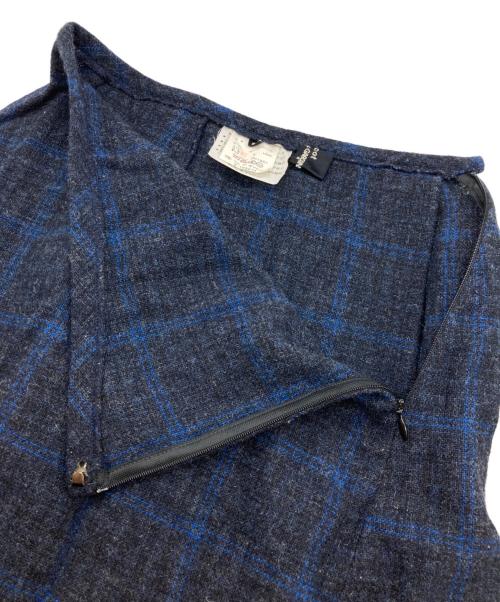 tricot COMME des GARCONS（トリココムデギャルソン）tricot COMME des GARCONS (トリココムデギャルソン) 90s ウールチェックスカート ブルー×ブラック サイズ:Sの古着・服飾アイテム