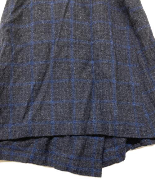 tricot COMME des GARCONS（トリココムデギャルソン）tricot COMME des GARCONS (トリココムデギャルソン) 90s ウールチェックスカート ブルー×ブラック サイズ:Sの古着・服飾アイテム