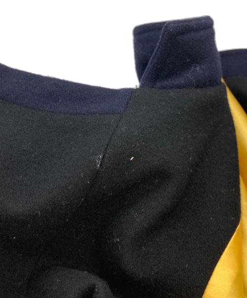 ippei takei（イッペイタケイ）ippei takei (イッペイタケイ) ヴィンテージカシミヤウールエポレットショートジャケット ネイビー×ブラック サイズ:-の古着・服飾アイテム