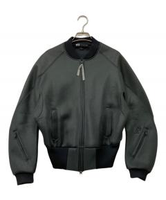 Y−3 ボンディング　ブルゾン 中古・古着通販】Y-3 (ワイスリー) ロゴ刺繍ボンディングジップ