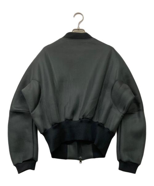 Y-3（ワイスリー）Y-3 (ワイスリー) ロゴ刺繍ボンディングジップブルゾン ブラック サイズ:Sの古着・服飾アイテム