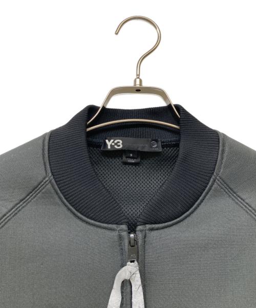Y-3（ワイスリー）Y-3 (ワイスリー) ロゴ刺繍ボンディングジップブルゾン ブラック サイズ:Sの古着・服飾アイテム
