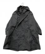 COMME des GARCONSコムデギャルソン）の古着「デザインフーデッドコート」｜ブラック