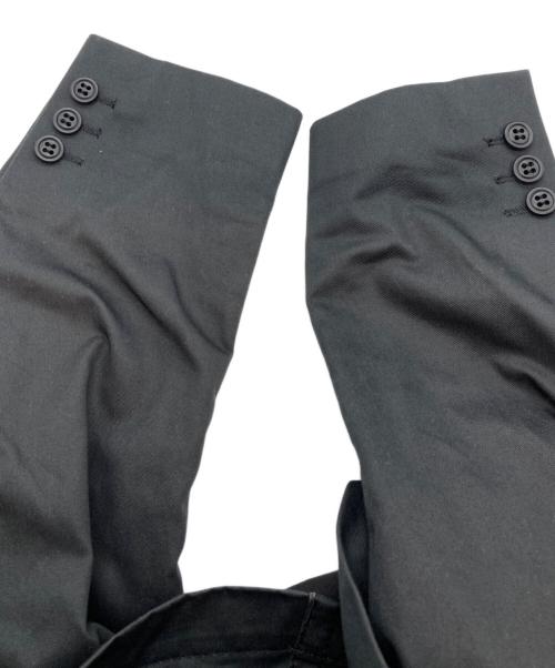 COMME des GARCONS（コムデギャルソン）COMME des GARCONS (コムデギャルソン) デザインフーデッドコート ブラック サイズ:XSの古着・服飾アイテム