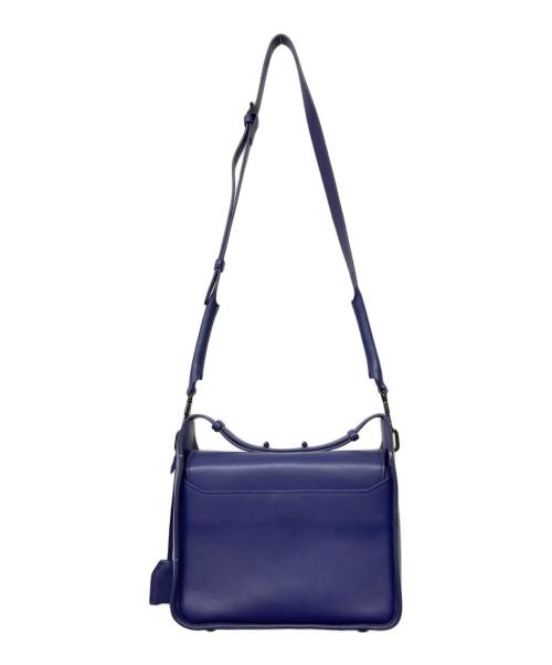 3.1 phillip lim（スリーワンフィリップリム）3.1 phillip lim (スリーワンフィリップリム) フラップレザーショルダーバッグ ブルーの古着・服飾アイテム