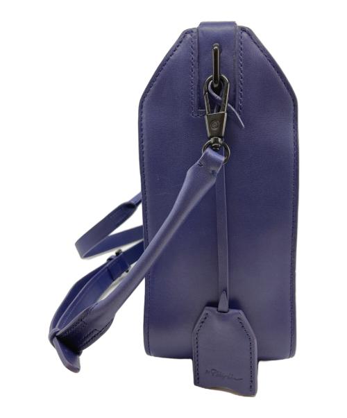 3.1 phillip lim（スリーワンフィリップリム）3.1 phillip lim (スリーワンフィリップリム) フラップレザーショルダーバッグ ブルーの古着・服飾アイテム