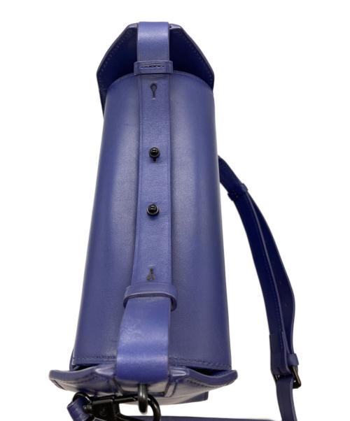 3.1 phillip lim（スリーワンフィリップリム）3.1 phillip lim (スリーワンフィリップリム) フラップレザーショルダーバッグ ブルーの古着・服飾アイテム