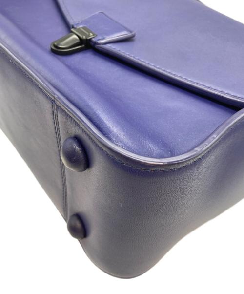 3.1 phillip lim（スリーワンフィリップリム）3.1 phillip lim (スリーワンフィリップリム) フラップレザーショルダーバッグ ブルーの古着・服飾アイテム