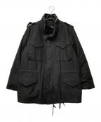 HOUSTONヒューストン）の古着「M-65 ライナー付きフィールドジャケット」｜ブラック