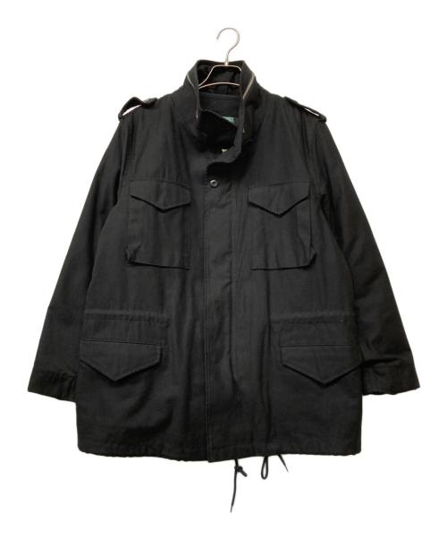 HOUSTON（ヒューストン）HOUSTON (ヒューストン) M-65 ライナー付きフィールドジャケット ブラック サイズ:Lの古着・服飾アイテム