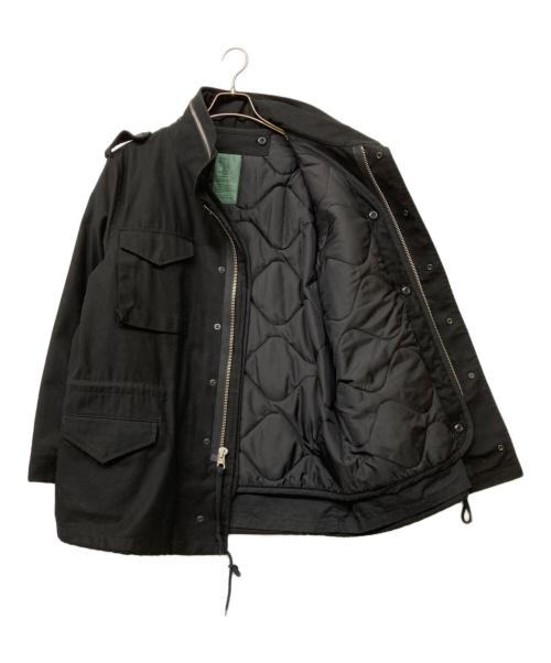 HOUSTON（ヒューストン）HOUSTON (ヒューストン) M-65 ライナー付きフィールドジャケット ブラック サイズ:Lの古着・服飾アイテム