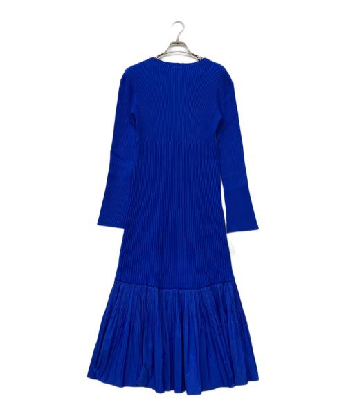 CELFORD（セルフォード）CELFORD (セルフォード) リブニットワンピース ブルー サイズ:36の古着・服飾アイテム