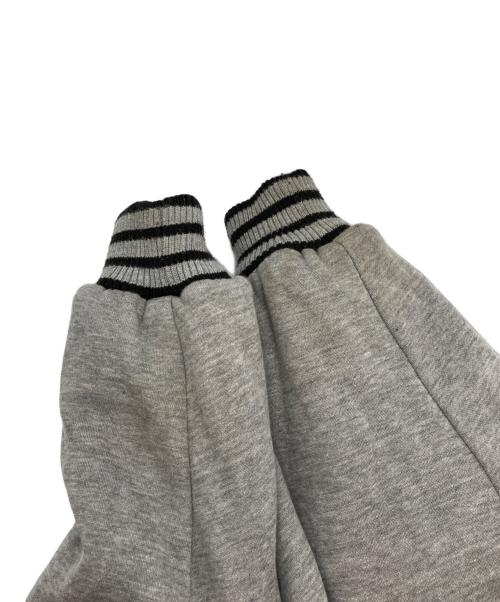 adidas（アディダス）adidas (アディダス) 90s ヴィンテージロゴ刺繍3ラインリバーシブルジャケット グレー×ブラック サイズ:Mの古着・服飾アイテム