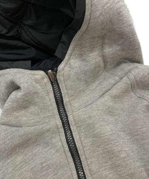 adidas（アディダス）adidas (アディダス) 90s ヴィンテージロゴ刺繍3ラインリバーシブルジャケット グレー×ブラック サイズ:Mの古着・服飾アイテム