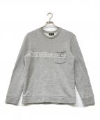 A.P.C.アーペーセー）の古着「19AW ブランドネームプリントポケットスウェット」｜ライトグレー