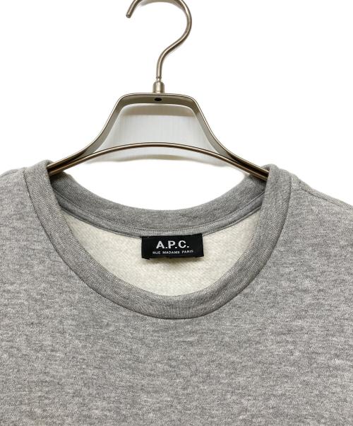 A.P.C.（アーペーセー）A.P.C. (アーペーセー) 19AW ブランドネームプリントポケットスウェット ライトグレー サイズ:Mの古着・服飾アイテム