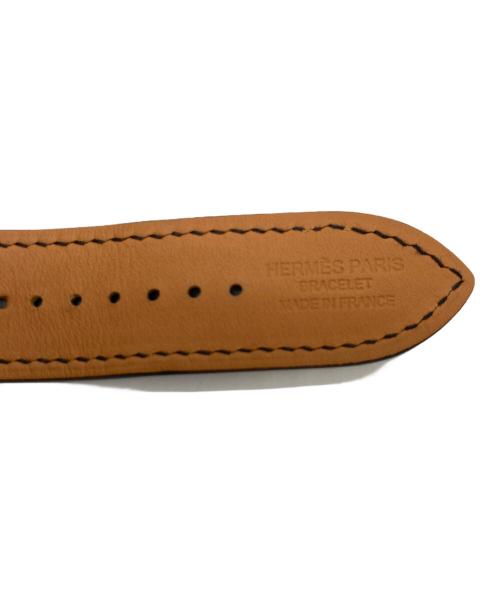 HERMES（エルメス）HERMES (エルメス) シンプルトゥールディプロイアントバックルレザーストラップ アップルウォッチベルト ブラックの古着・服飾アイテム