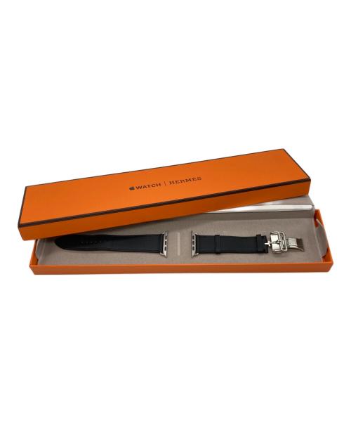 HERMES（エルメス）HERMES (エルメス) シンプルトゥールディプロイアントバックルレザーストラップ アップルウォッチベルト ブラックの古着・服飾アイテム