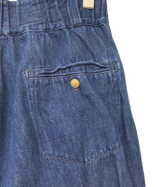 soi-e（ソワ）soi-e (ソワ) コットンリネンデニムパンツ インディゴ サイズ:1の古着・服飾アイテム