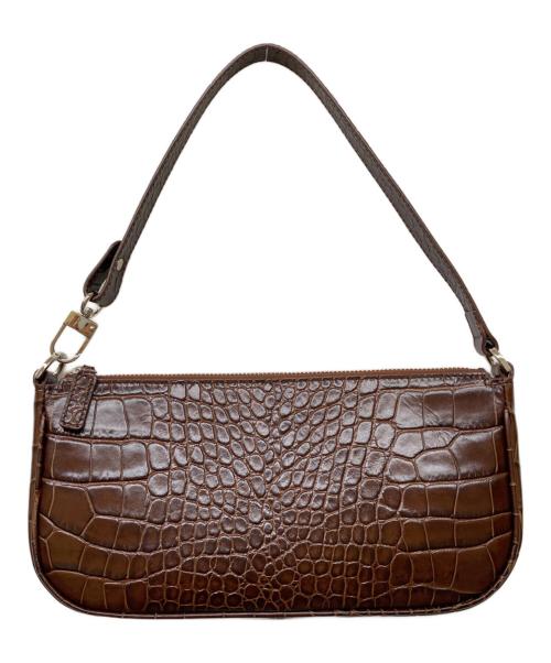 BYFAR（バイファー）BYFAR (バイファー) Rachel Croc Embossed Shoulder Bag Nutella ブラウンの古着・服飾アイテム