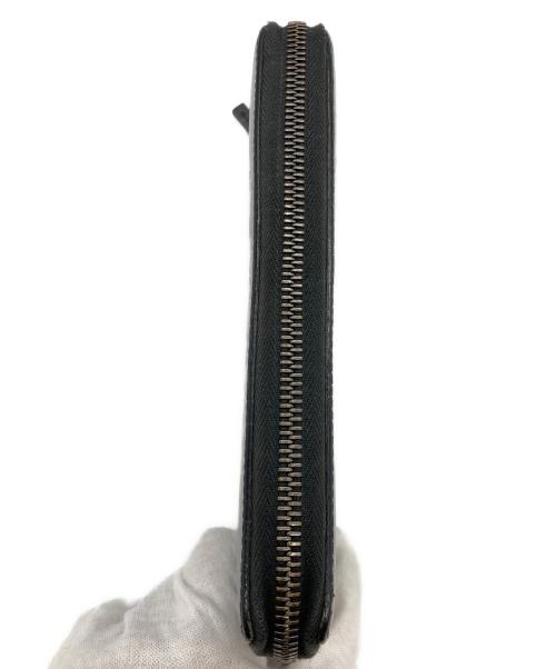 GUCCI（グッチ）GUCCI (グッチ) マイクロシマラウンドファスナーウォレット ブラックの古着・服飾アイテム