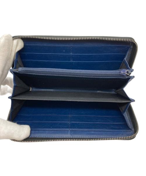 GUCCI（グッチ）GUCCI (グッチ) マイクロシマラウンドファスナーウォレット ブラックの古着・服飾アイテム