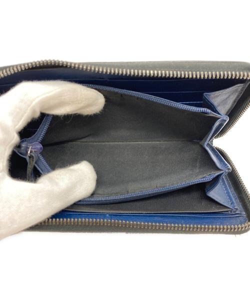 GUCCI（グッチ）GUCCI (グッチ) マイクロシマラウンドファスナーウォレット ブラックの古着・服飾アイテム