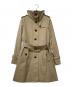 BURBERRY LONDON（バーバリーロンドン）の古着「裏地ノバチェックウールライナー付きトレンチコート」｜ベージュ