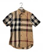 BURBERRY BRITバーバリーブリット）の古着「ノバチェックシャツ」｜ベージュ