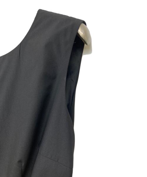 JUSGLITTY（ジャスグリッティー）JUSGLITTY (ジャスグリッティー) バックギャザーカラーワンピース ブラック サイズ:SIZE 2の古着・服飾アイテム
