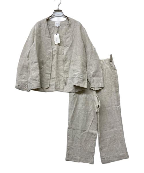 MORRIS&SONS（モリスアンドサンズ）MORRIS&SONS (モリスアンドサンズ) リネンセットアップ ベージュ 未使用品の古着・服飾アイテム