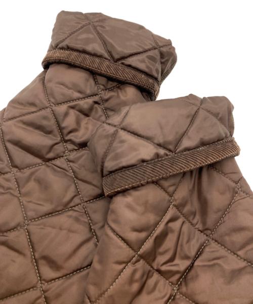 LAVENHAM（ラベンハム）LAVENHAM (ラベンハム) フーデットキルティングジャケット ブラウン サイズ:42の古着・服飾アイテム