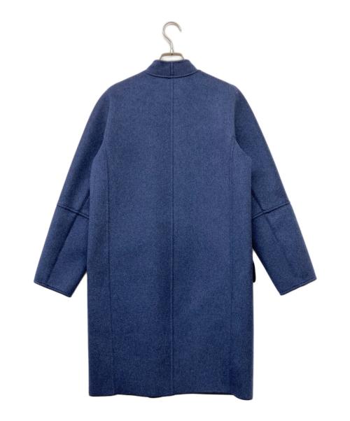 DES PRES（デ プレ）DES PRES (デ プレ) カシミヤノーカラーコート ブルー サイズ:36の古着・服飾アイテム