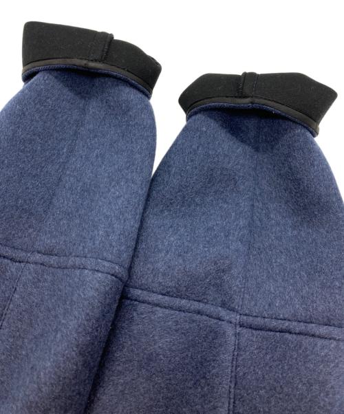 DES PRES（デ プレ）DES PRES (デ プレ) カシミヤノーカラーコート ブルー サイズ:36の古着・服飾アイテム