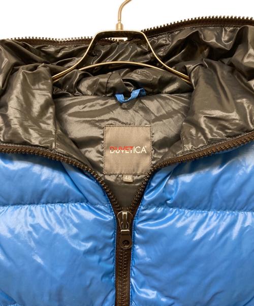 DUVETICA（デュベティカ）DUVETICA (デュベティカ) ジップアップフーデッドダウンベスト ブルー サイズ:48の古着・服飾アイテム