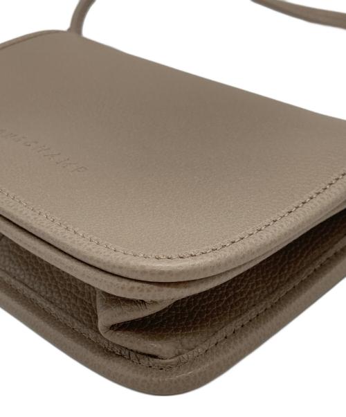 LONGCHAMP（ロンシャン）LONGCHAMP (ロンシャン) LE FOULONNE ショルダーウォレット ベージュの古着・服飾アイテム