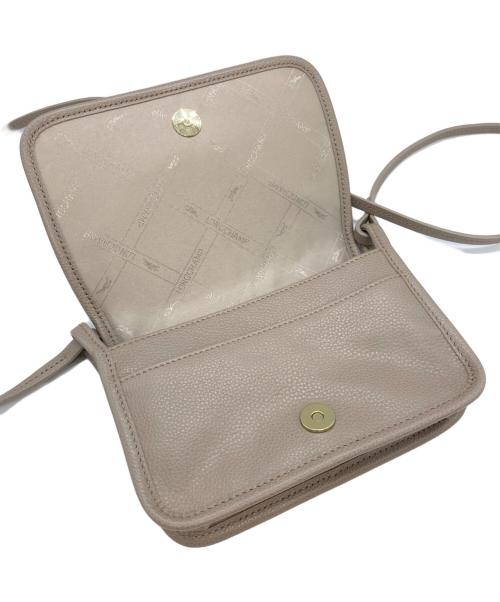 LONGCHAMP（ロンシャン）LONGCHAMP (ロンシャン) LE FOULONNE ショルダーウォレット ベージュの古着・服飾アイテム