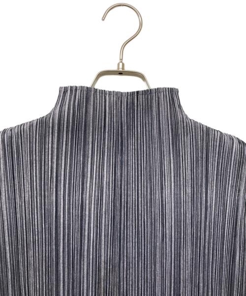 PLEATS PLEASE（プリーツプリーズ）PLEATS PLEASE (プリーツプリーズ) フレンチスリーブプリーツワンピース グレー サイズ:size2の古着・服飾アイテム