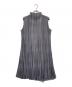 PLEATS PLEASE (プリーツプリーズ) フレンチスリーブプリーツワンピース グレー サイズ:size2：22000円