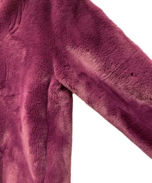 FRAY ID（フレイ アイディー）FRAY ID (フレイ アイディー) ノーカラーエコファーコート パープル サイズ:1の古着・服飾アイテム