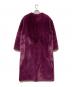 FRAY ID (フレイ アイディー) ノーカラーエコファーコート パープル サイズ:1：6000円