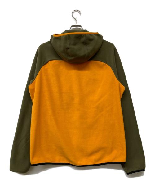 MILLET（ミレー）MILLET (ミレー) ABRASION FLEECE HOODIE カーキ×オレンジ サイズ:Sの古着・服飾アイテム