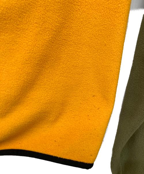 MILLET（ミレー）MILLET (ミレー) ABRASION FLEECE HOODIE カーキ×オレンジ サイズ:Sの古着・服飾アイテム