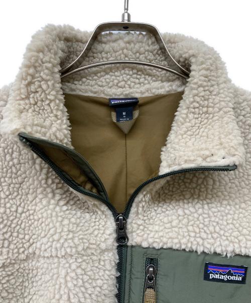 Patagonia（パタゴニア）Patagonia (パタゴニア) 20AW K's Retro-X Jkt オリーブ×アイボリー サイズ:Mの古着・服飾アイテム