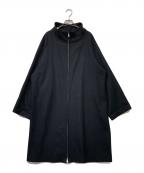 Y'sワイズ）の古着「ジップウールコート」｜ブラック