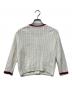 BURBERRY BLUE LABEL (バーバリーロンドンブルーレーベル) 14SS 金釦ケーブルニットカーディガン ホワイト サイズ:38：6000円