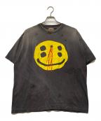 SAINT MICHAELセントマイケル）の古着「24AW CP SS TEE / SMILE」｜チャコールグレー
