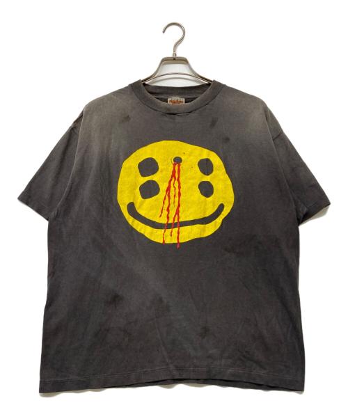 SAINT MICHAEL（セントマイケル）SAINT MICHAEL (セントマイケル) 24AW CP SS TEE / SMILE チャコールグレー サイズ:Lの古着・服飾アイテム