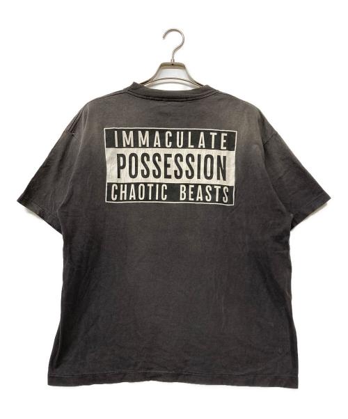 SAINT MICHAEL（セントマイケル）SAINT MICHAEL (セントマイケル) 24AW CP SS TEE / SMILE チャコールグレー サイズ:Lの古着・服飾アイテム